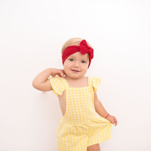 knot-cherry Baby Bling Bows clips headbands - Sophia's Style-